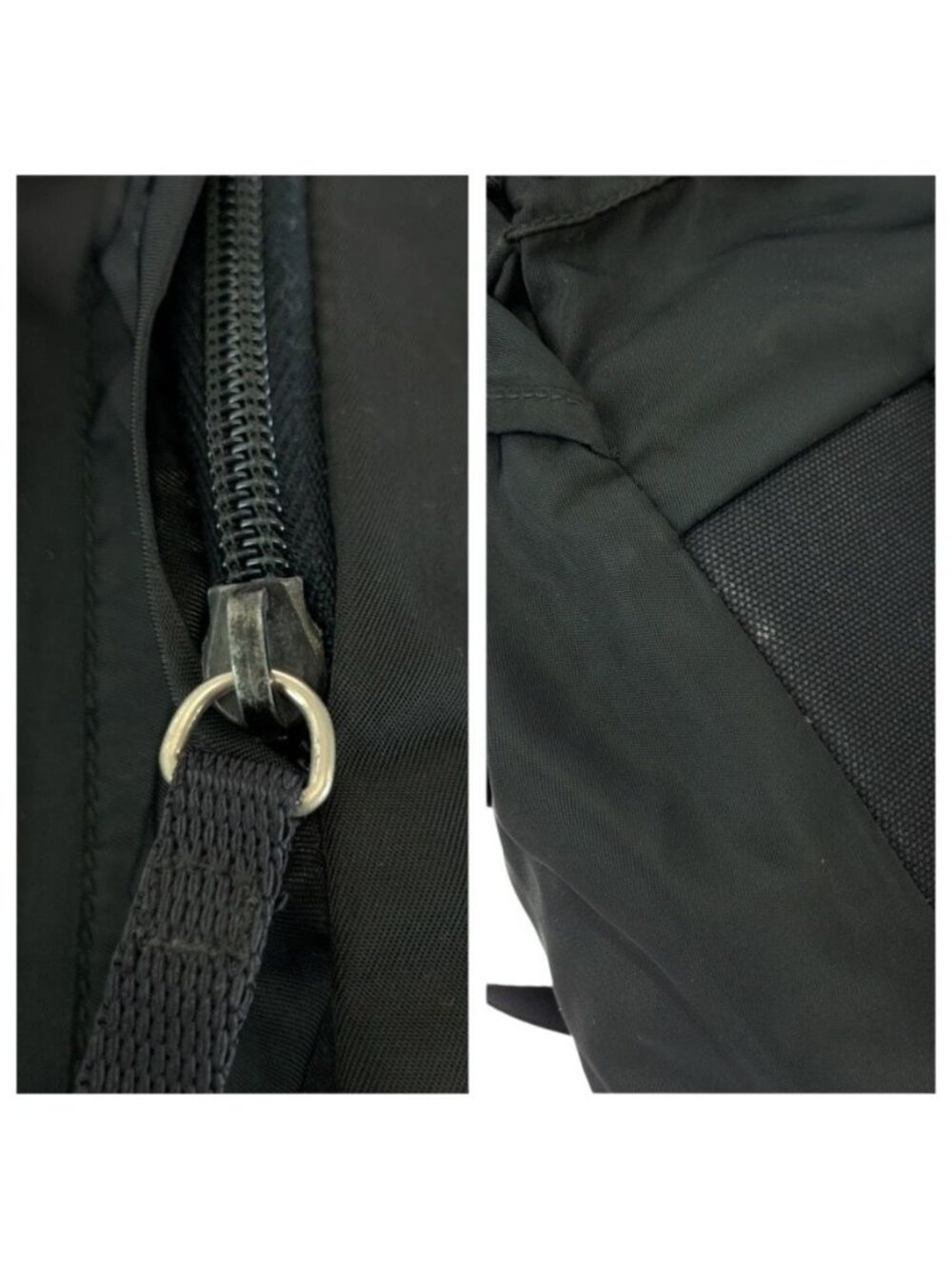 Prada Tessuto Black Silver Nylon Backpack - Picture 6 of 9